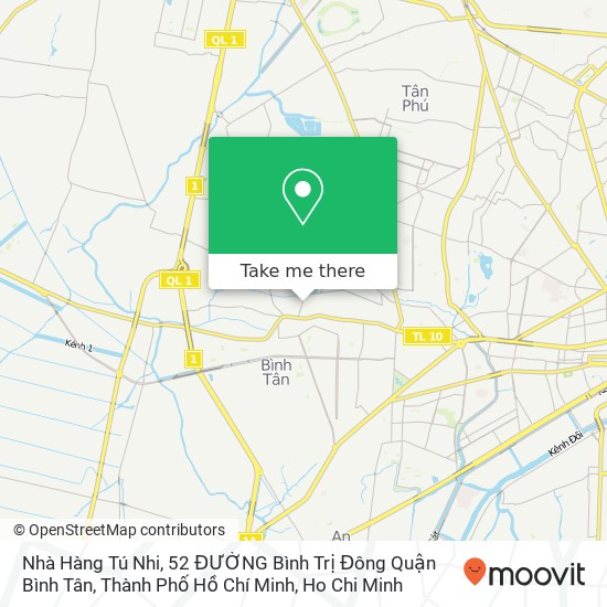 Nhà Hàng Tú Nhi, 52 ĐƯỜNG Bình Trị Đông Quận Bình Tân, Thành Phố Hồ Chí Minh map