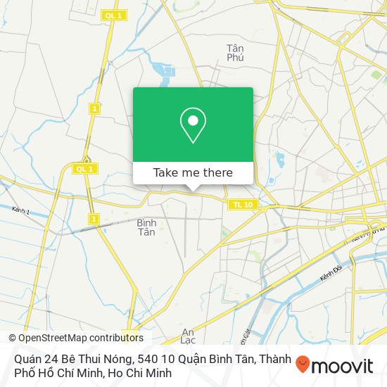 Quán 24 Bê Thui Nóng, 540 10 Quận Bình Tân, Thành Phố Hồ Chí Minh map