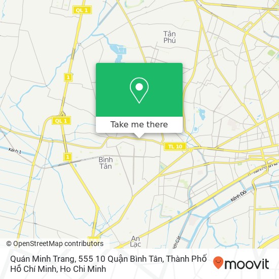 Quán Minh Trang, 555 10 Quận Bình Tân, Thành Phố Hồ Chí Minh map