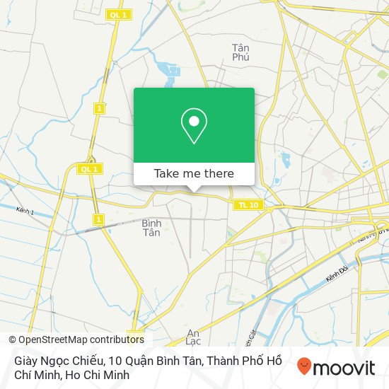 Giày Ngọc Chiếu, 10 Quận Bình Tân, Thành Phố Hồ Chí Minh map