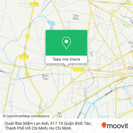 Quán Bún Mắm Lan Anh, 417 10 Quận Bình Tân, Thành Phố Hồ Chí Minh map