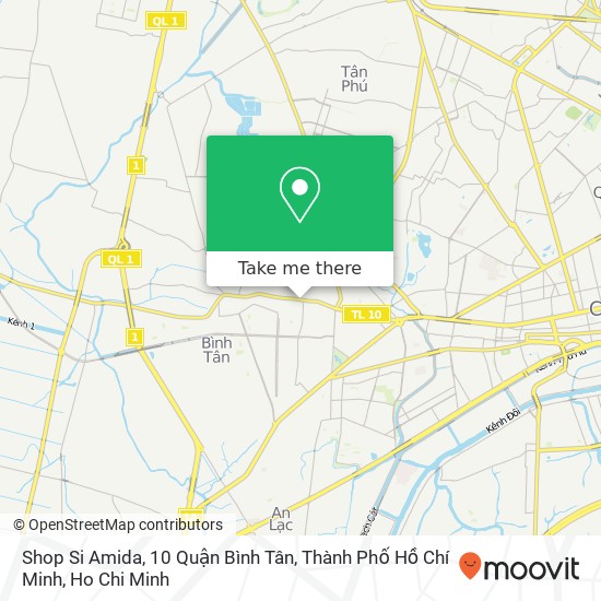 Shop Si Amida, 10 Quận Bình Tân, Thành Phố Hồ Chí Minh map
