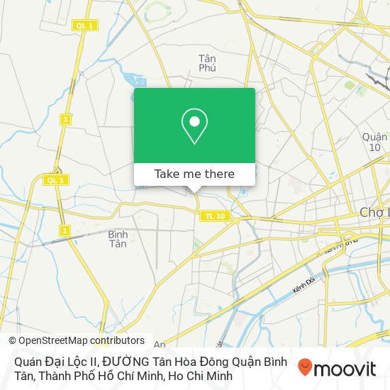 Quán Đại Lộc II, ĐƯỜNG Tân Hòa Đông Quận Bình Tân, Thành Phố Hồ Chí Minh map