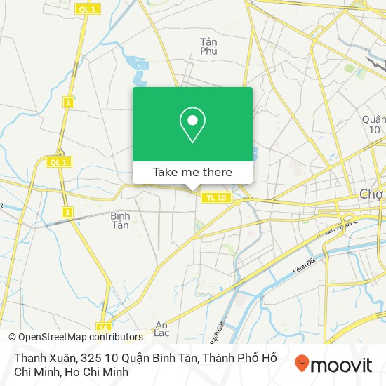 Thanh Xuân, 325 10 Quận Bình Tân, Thành Phố Hồ Chí Minh map