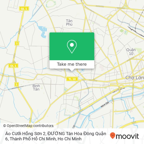 Áo Cưới Hồng Sơn 2, ĐƯỜNG Tân Hòa Đông Quận 6, Thành Phố Hồ Chí Minh map