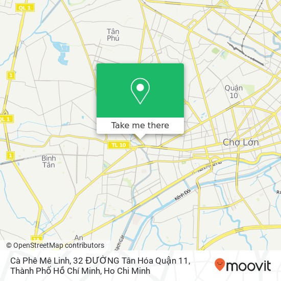 Cà Phê Mê Linh, 32 ĐƯỜNG Tân Hóa Quận 11, Thành Phố Hồ Chí Minh map