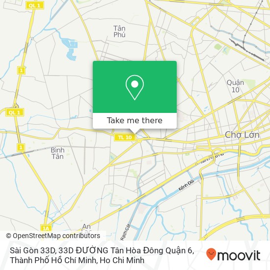 Sài Gòn 33D, 33D ĐƯỜNG Tân Hòa Đông Quận 6, Thành Phố Hồ Chí Minh map