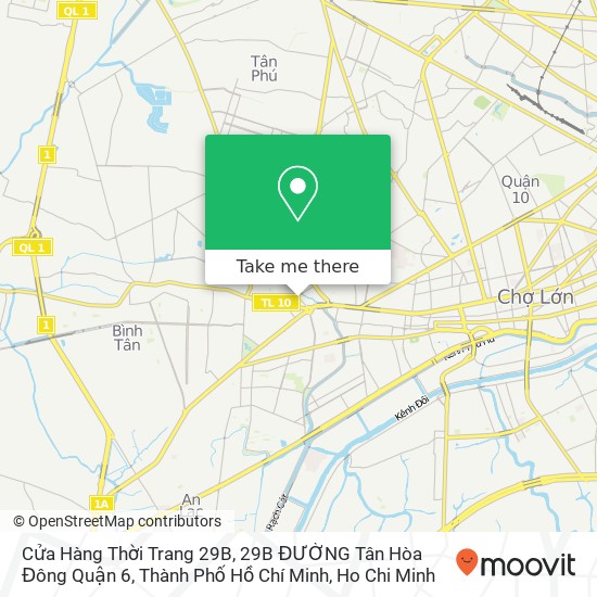 Cửa Hàng Thời Trang 29B, 29B ĐƯỜNG Tân Hòa Đông Quận 6, Thành Phố Hồ Chí Minh map