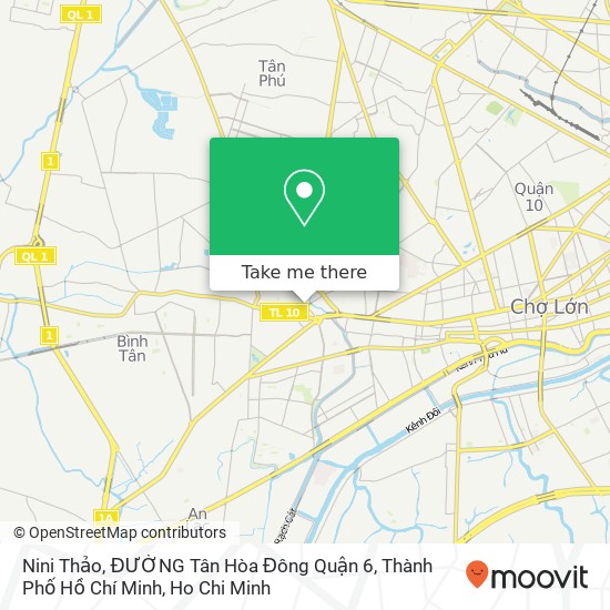 Nini Thảo, ĐƯỜNG Tân Hòa Đông Quận 6, Thành Phố Hồ Chí Minh map