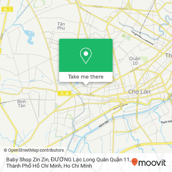 Baby Shop Zin Zin, ĐƯỜNG Lạc Long Quân Quận 11, Thành Phố Hồ Chí Minh map