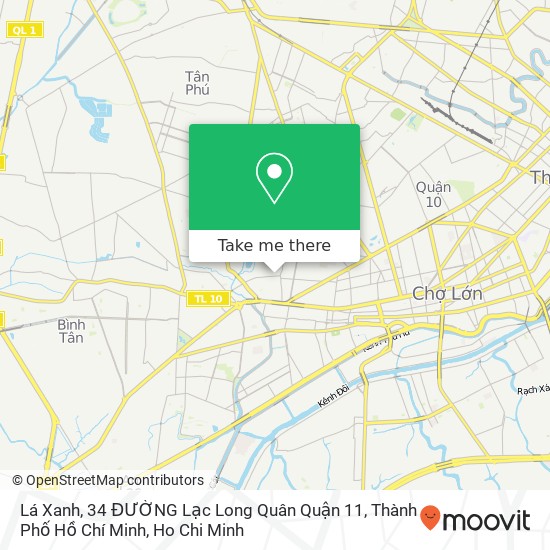 Lá Xanh, 34 ĐƯỜNG Lạc Long Quân Quận 11, Thành Phố Hồ Chí Minh map