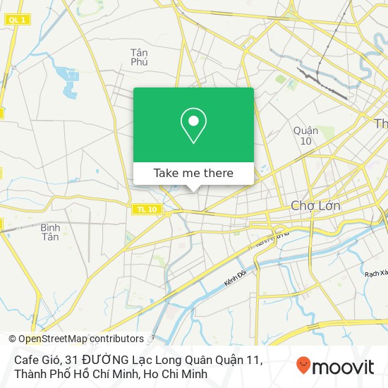 Cafe Gió, 31 ĐƯỜNG Lạc Long Quân Quận 11, Thành Phố Hồ Chí Minh map