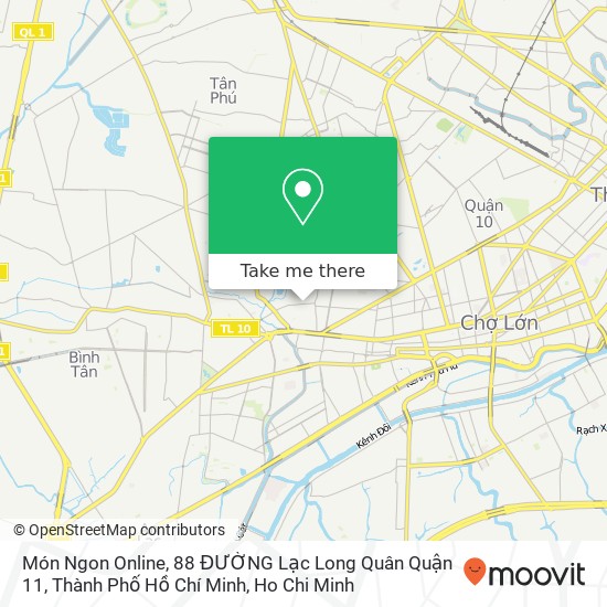 Món Ngon Online, 88 ĐƯỜNG Lạc Long Quân Quận 11, Thành Phố Hồ Chí Minh map