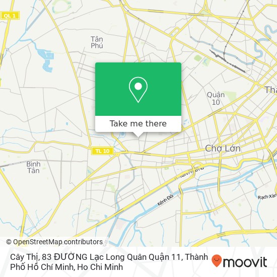 Cây Thị, 83 ĐƯỜNG Lạc Long Quân Quận 11, Thành Phố Hồ Chí Minh map