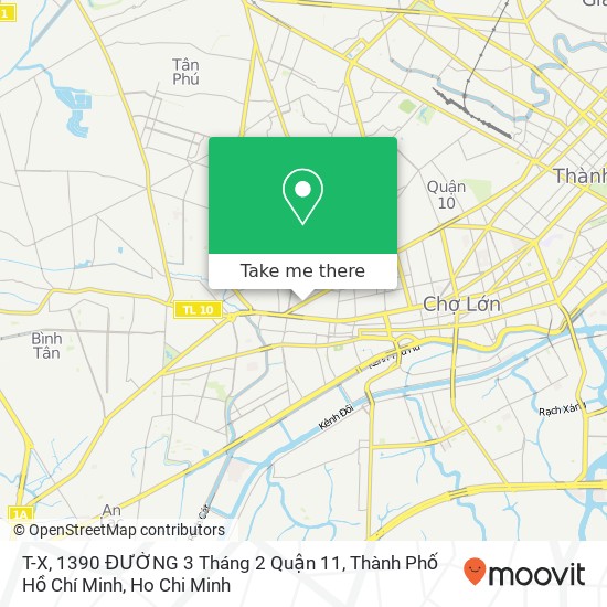 T-X, 1390 ĐƯỜNG 3 Tháng 2 Quận 11, Thành Phố Hồ Chí Minh map
