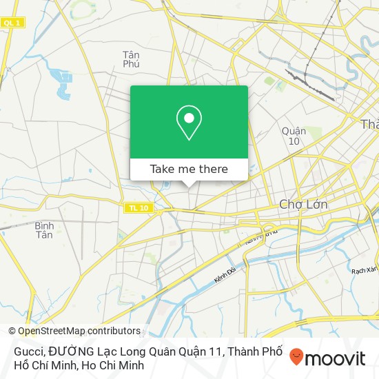 Gucci, ĐƯỜNG Lạc Long Quân Quận 11, Thành Phố Hồ Chí Minh map