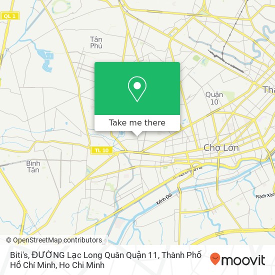 Biti's, ĐƯỜNG Lạc Long Quân Quận 11, Thành Phố Hồ Chí Minh map