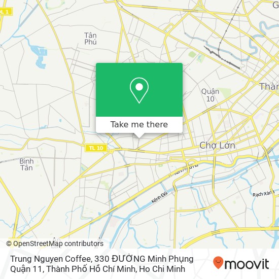 Trung Nguyen Coffee, 330 ĐƯỜNG Minh Phụng Quận 11, Thành Phố Hồ Chí Minh map