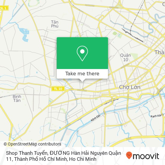 Shop Thanh Tuyển, ĐƯỜNG Hàn Hải Nguyên Quận 11, Thành Phố Hồ Chí Minh map