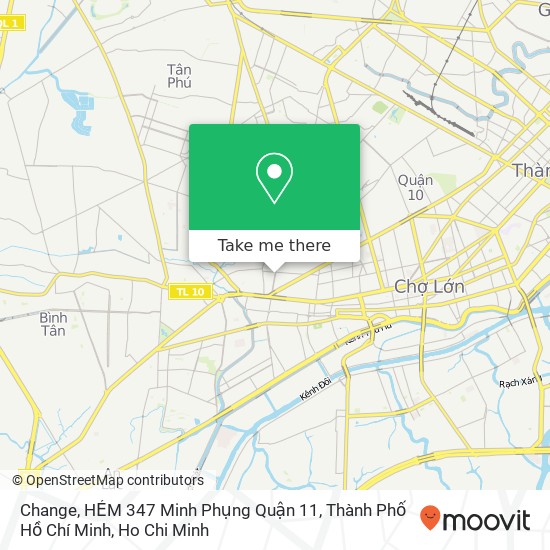 Change, HẺM 347 Minh Phụng Quận 11, Thành Phố Hồ Chí Minh map