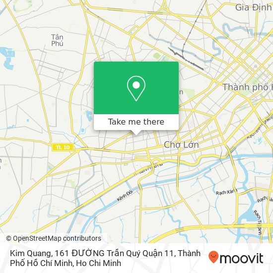 Kim Quang, 161 ĐƯỜNG Trần Quý Quận 11, Thành Phố Hồ Chí Minh map