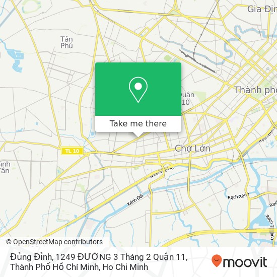 Đủng Đỉnh, 1249 ĐƯỜNG 3 Tháng 2 Quận 11, Thành Phố Hồ Chí Minh map