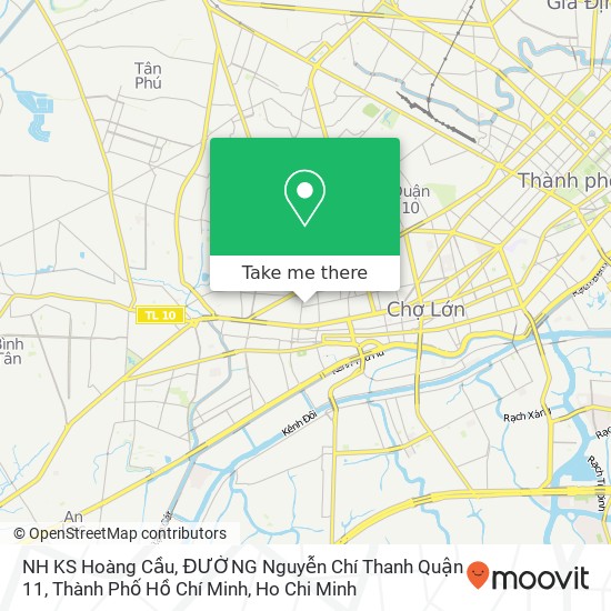 NH KS Hoàng Cầu, ĐƯỜNG Nguyễn Chí Thanh Quận 11, Thành Phố Hồ Chí Minh map