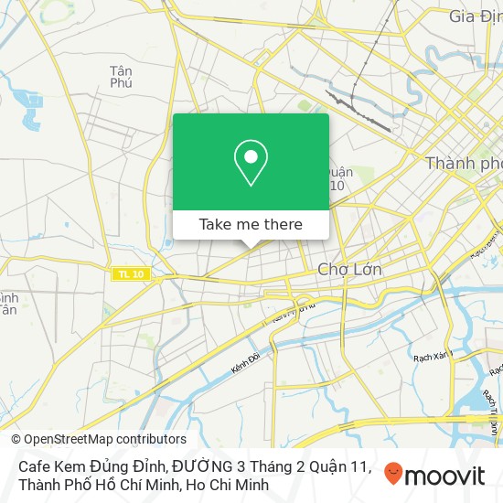 Cafe Kem Đủng Đỉnh, ĐƯỜNG 3 Tháng 2 Quận 11, Thành Phố Hồ Chí Minh map