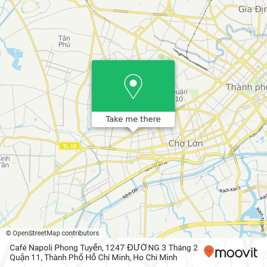 Café Napoli Phong Tuyền, 1247 ĐƯỜNG 3 Tháng 2 Quận 11, Thành Phố Hồ Chí Minh map