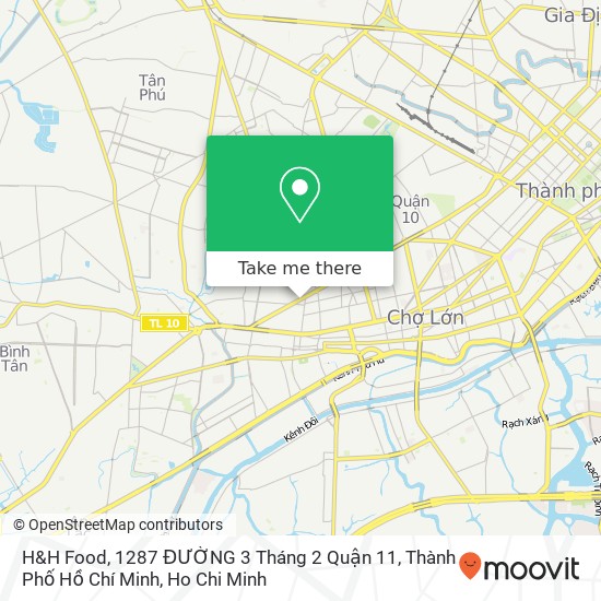 H&H Food, 1287 ĐƯỜNG 3 Tháng 2 Quận 11, Thành Phố Hồ Chí Minh map