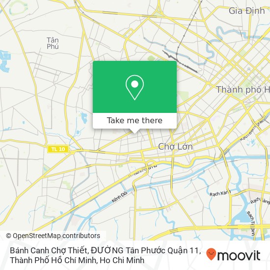 Bánh Canh Chợ Thiết, ĐƯỜNG Tân Phước Quận 11, Thành Phố Hồ Chí Minh map