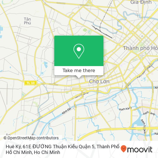 Huê Ký, 61E ĐƯỜNG Thuận Kiều Quận 5, Thành Phố Hồ Chí Minh map