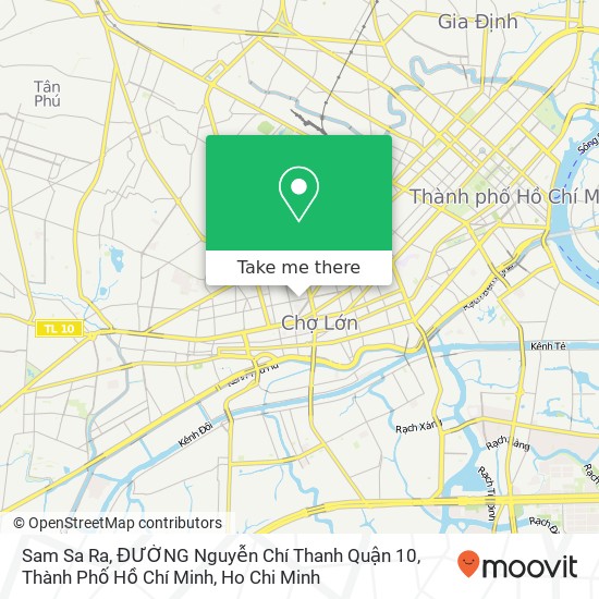 Sam Sa Ra, ĐƯỜNG Nguyễn Chí Thanh Quận 10, Thành Phố Hồ Chí Minh map