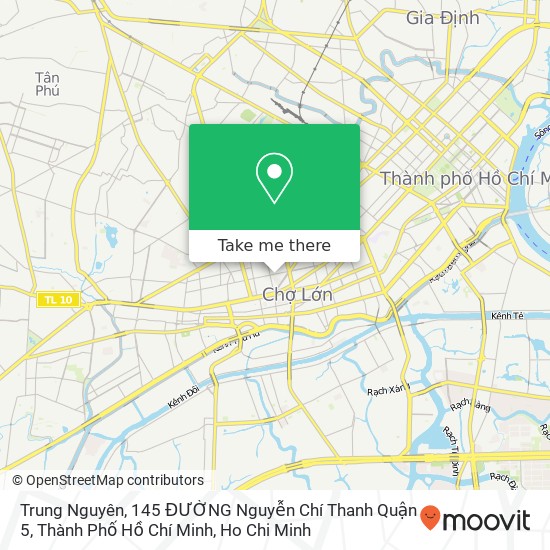 Trung Nguyên, 145 ĐƯỜNG Nguyễn Chí Thanh Quận 5, Thành Phố Hồ Chí Minh map