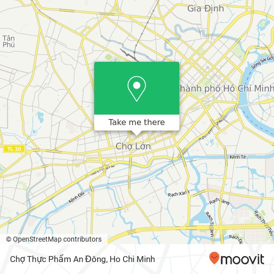 Chợ Thực Phẩm An Đông map