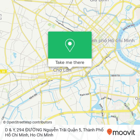 D & Y, 294 ĐƯỜNG Nguyễn Trãi Quận 5, Thành Phố Hồ Chí Minh map