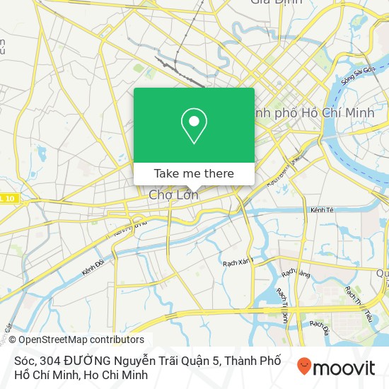 Sóc, 304 ĐƯỜNG Nguyễn Trãi Quận 5, Thành Phố Hồ Chí Minh map