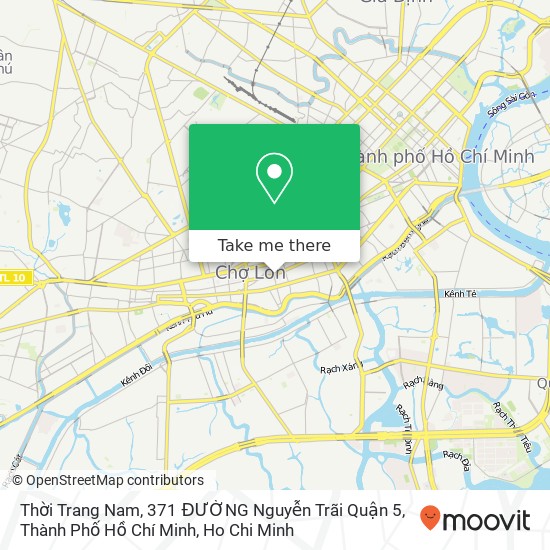 Thời Trang Nam, 371 ĐƯỜNG Nguyễn Trãi Quận 5, Thành Phố Hồ Chí Minh map