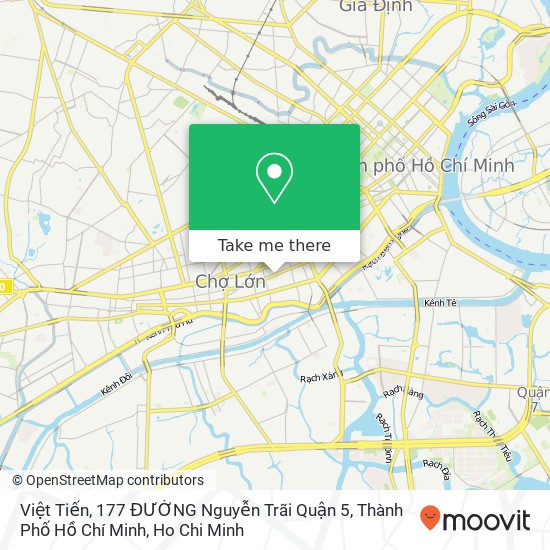 Việt Tiến, 177 ĐƯỜNG Nguyễn Trãi Quận 5, Thành Phố Hồ Chí Minh map