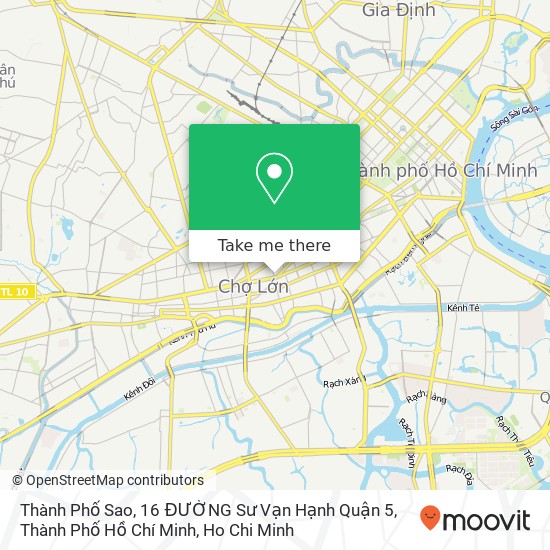 Thành Phố Sao, 16 ĐƯỜNG Sư Vạn Hạnh Quận 5, Thành Phố Hồ Chí Minh map