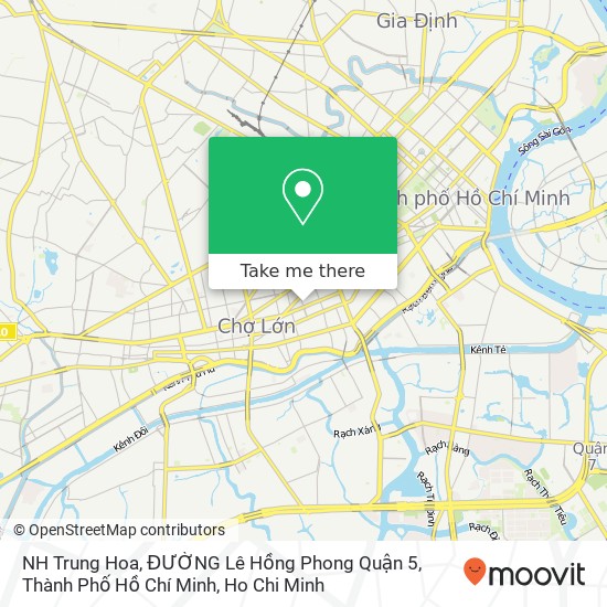 NH Trung Hoa, ĐƯỜNG Lê Hồng Phong Quận 5, Thành Phố Hồ Chí Minh map