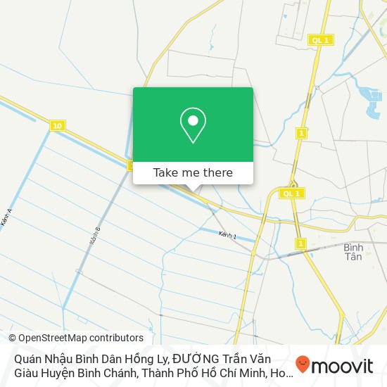 Quán Nhậu Bình Dân Hồng Ly, ĐƯỜNG Trần Văn Giàu Huyện Bình Chánh, Thành Phố Hồ Chí Minh map