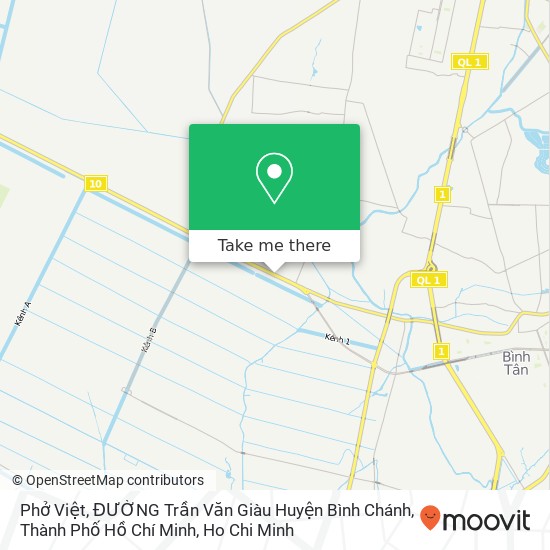 Phở Việt, ĐƯỜNG Trần Văn Giàu Huyện Bình Chánh, Thành Phố Hồ Chí Minh map