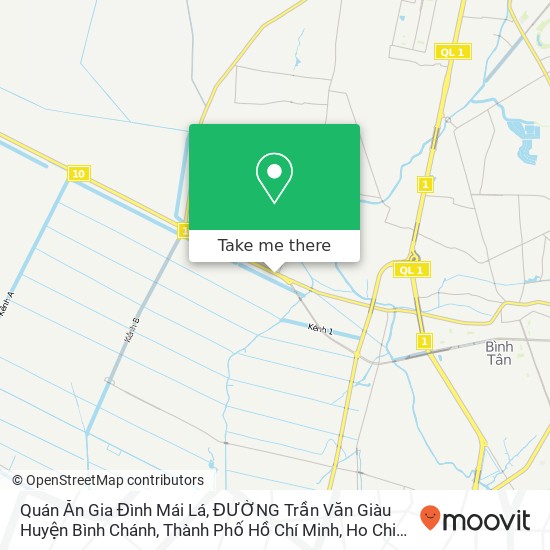 Quán Ăn Gia Đình Mái Lá, ĐƯỜNG Trần Văn Giàu Huyện Bình Chánh, Thành Phố Hồ Chí Minh map