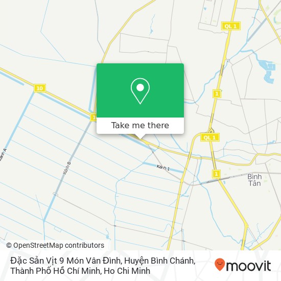 Đặc Sản Vịt 9 Món Vân Đình, Huyện Bình Chánh, Thành Phố Hồ Chí Minh map