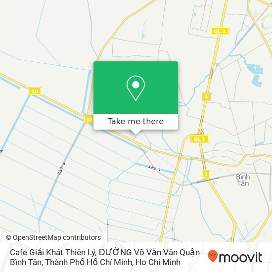 Cafe Giải Khát Thiên Lý, ĐƯỜNG Võ Văn Vân Quận Bình Tân, Thành Phố Hồ Chí Minh map