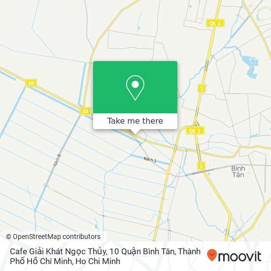 Cafe Giải Khát Ngọc Thủy, 10 Quận Bình Tân, Thành Phố Hồ Chí Minh map