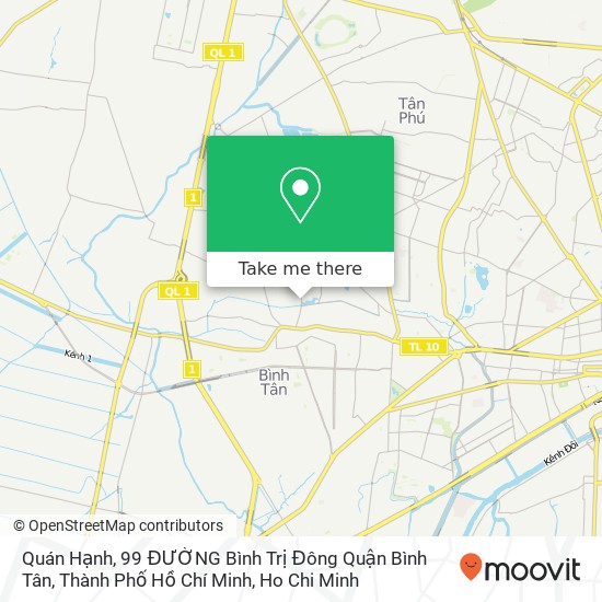 Quán Hạnh, 99 ĐƯỜNG Bình Trị Đông Quận Bình Tân, Thành Phố Hồ Chí Minh map