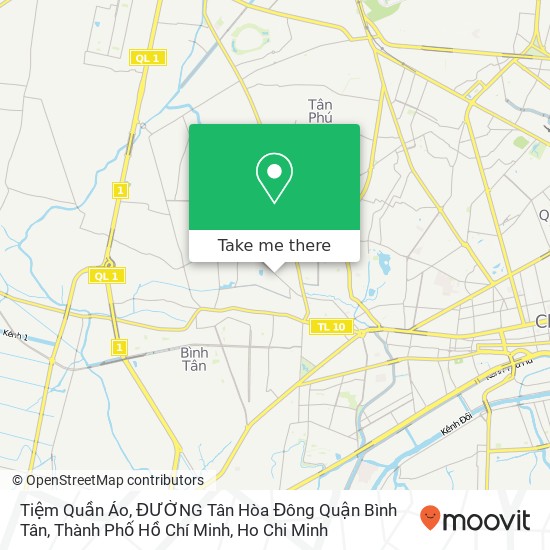 Tiệm Quần Áo, ĐƯỜNG Tân Hòa Đông Quận Bình Tân, Thành Phố Hồ Chí Minh map
