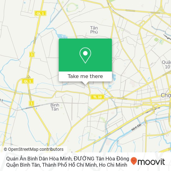 Quán Ăn Bình Dân Hòa Minh, ĐƯỜNG Tân Hòa Đông Quận Bình Tân, Thành Phố Hồ Chí Minh map